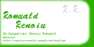 romuald renoiu business card